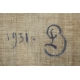 Tableau "Collonge-Bellerive" signé BAUDIT 1931
