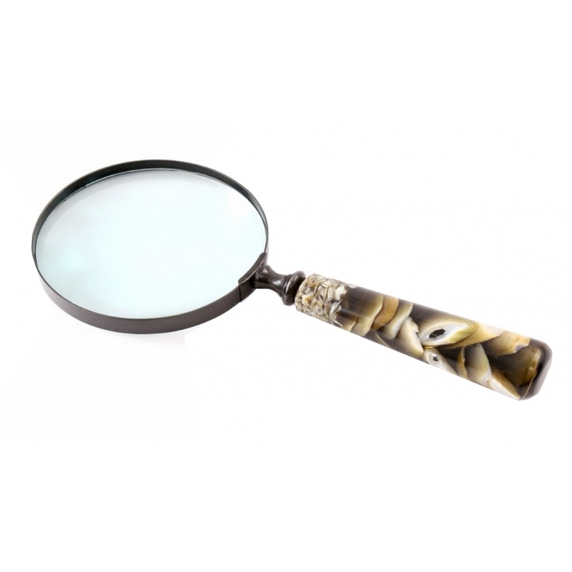 Loupe manche en corne et résine