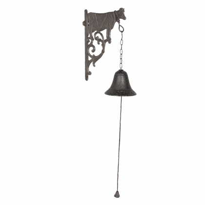 Cloche d\'entrée Vache en fonte