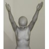 Statue en marbre blanc Nageuse