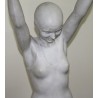 Statue en marbre blanc Nageuse