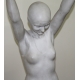 Statue en marbre blanc Nageuse