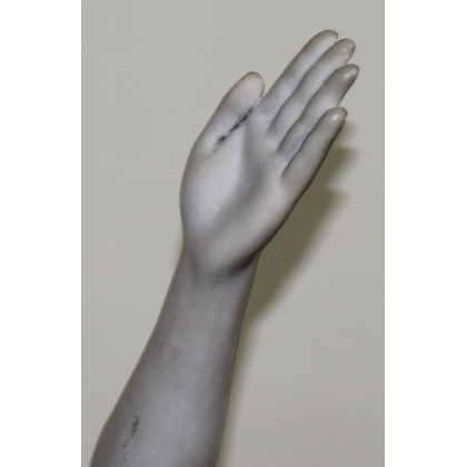 Statue en marbre blanc Nageuse
