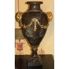 A pair of Louis XVI marble vases decorated with bronze