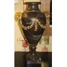 A pair of Louis XVI marble vases decorated with bronze