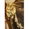 A pair of Louis XVI marble vases decorated with bronze