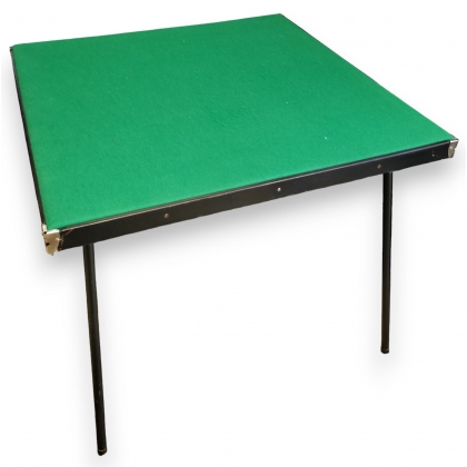 Table de bridge noire et feutre vert