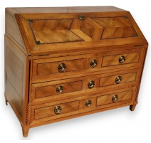 Bureau commode Vaudois en noyer