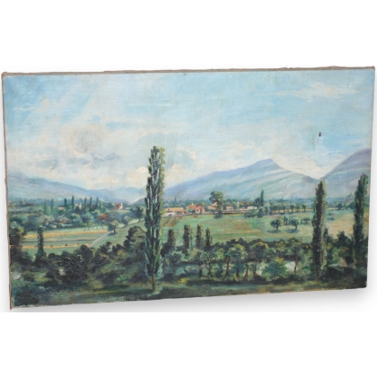 Tableau \"Vue de Chouly\".