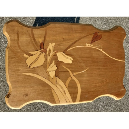  Table, copie de Gallé, avec marqueterie sur  Moinat SA  - Antiquités décoration