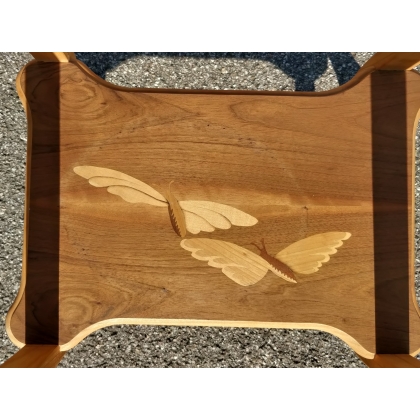  Table, copie de Gallé, avec marqueterie sur  Moinat SA  - Antiquités décoration
