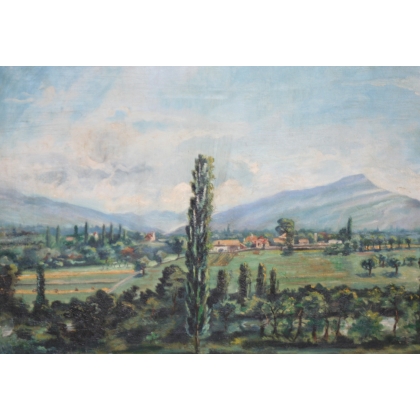 Paintings | Painting: ‘View of Chouly’. Moinat SA  – Antiques and home décor