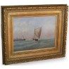 Paintings | Painting entitled ‘Marine’. Moinat SA  – Antiques and home décor