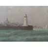 Paintings | Painting entitled ‘Marine’. Moinat SA  – Antiques and home décor