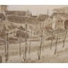 Aquarelle sépia "Lac Majeur" signé H. WEBER 47