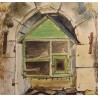 Aquarelle "Tourterelles" signée Danielle FUCHS