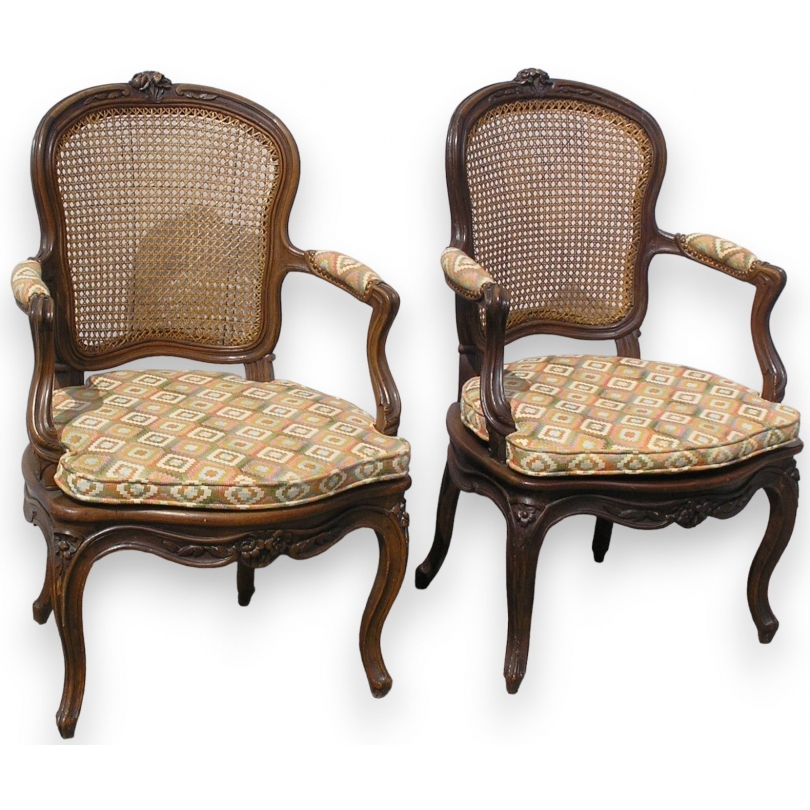 A pair of cabriolet armchairs. From  Moinat SA  - Antiques and home décor