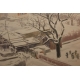 Aquarelle "Village sous la neige" signé H. WEBER