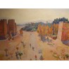 Tableau \"Remparts de la médina\" signé BELLENOT