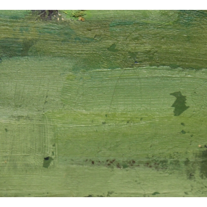 Tableau \"Au jardin\" signé H. WEBER