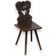 Chaise scabelle Louis XIII.