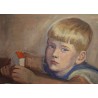 Tableau \"Portrait de Peter Weber\" par H. WEBER