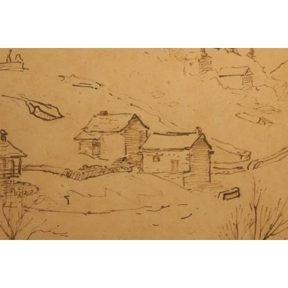 Dessin "Vergeletto" signé H. WEBER 48