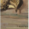 Tableau \"Grive\" signé H. WEBER