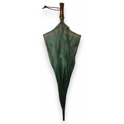 Parapluie en satin vert