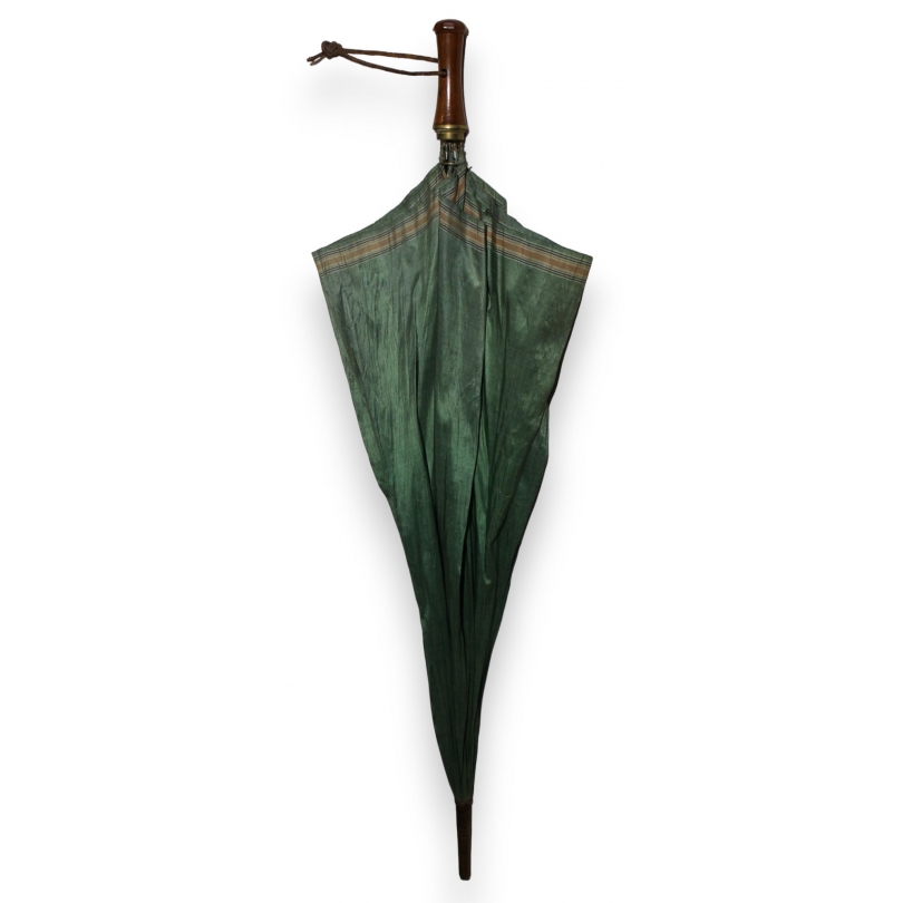 Parapluie en satin vert