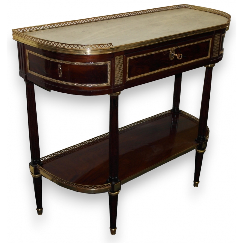  Console demi-lune Louis XVI. sur  Moinat SA  - Antiquités décoration