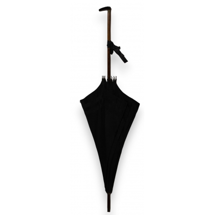 Ombrelle d\'enterrement en soie noire