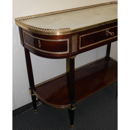  Console demi-lune Louis XVI. sur  Moinat SA  - Antiquités décoration