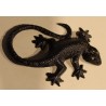 Lézard en fonte noire
