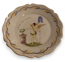 Assiette festonnée "L'amour sans culotte"