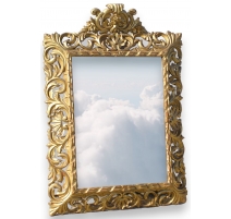 Miroir Baroque rectangulaire.