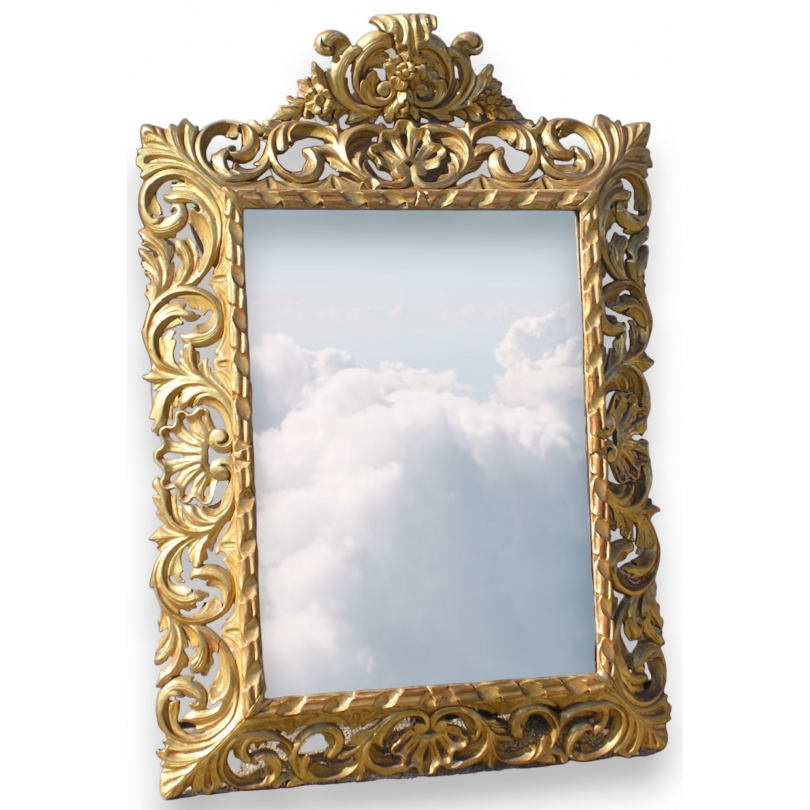 Miroir Baroque rectangulaire.