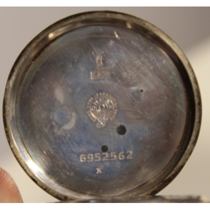 OMEGA 900 silver pocket watch