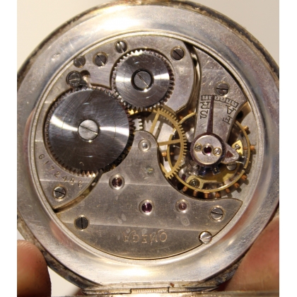 OMEGA 900 silver pocket watch