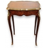 Table de salon style Louis XV marquetée