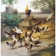 Tableau "Basse-cour" signé J. COPPENOLLE