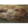 Tableau \"Basse-cour\" signé J. COPPENOLLE