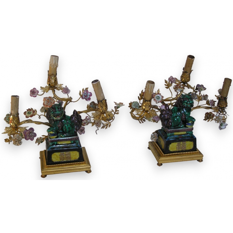 Pair of Louis XVI candelabra