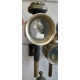 Pair of coach lamps, brass and