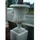 Medici urns, white, with stone