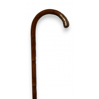 Corbin cane made of reed with a silver ferrule