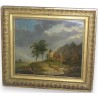 Paintings | Painting: ‘Castle, Cows’. Moinat SA  – Antiques and home décor
