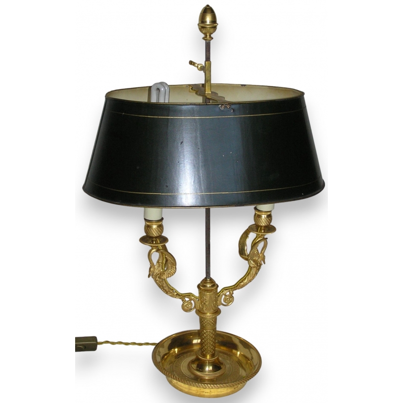 Directoire bouillotte lamp wit