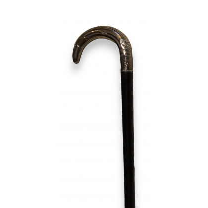 Corbin walking stick in silver with laurel leaves