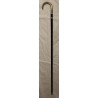 Canne corbin en argent 800 décor coquilles